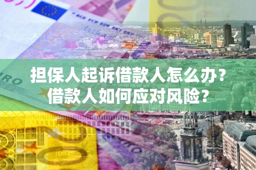 北京担保人起诉借款人怎么办？借款人如何应对风险？